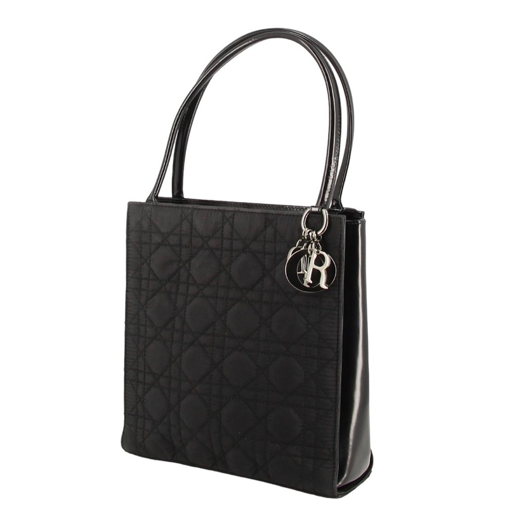 Authentic Christian Dior Lady Dior Black Shoulder Bag